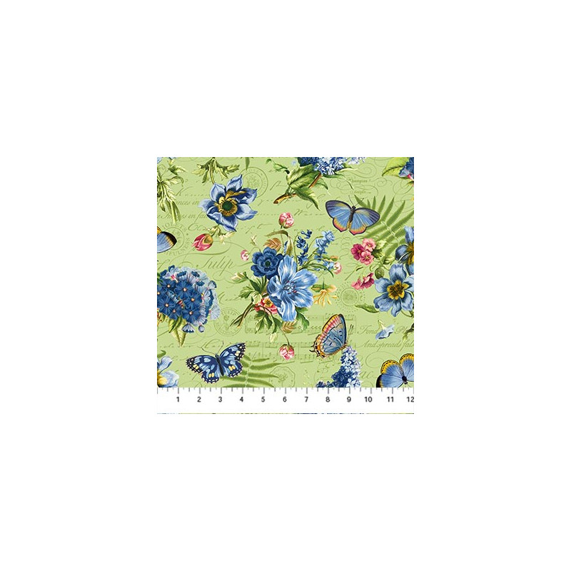 Something Blue - Floral-Green Multi