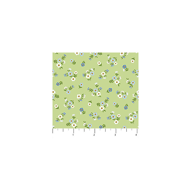 Something Blue -  Calico-Green