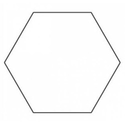 7/8in Hexagon Template