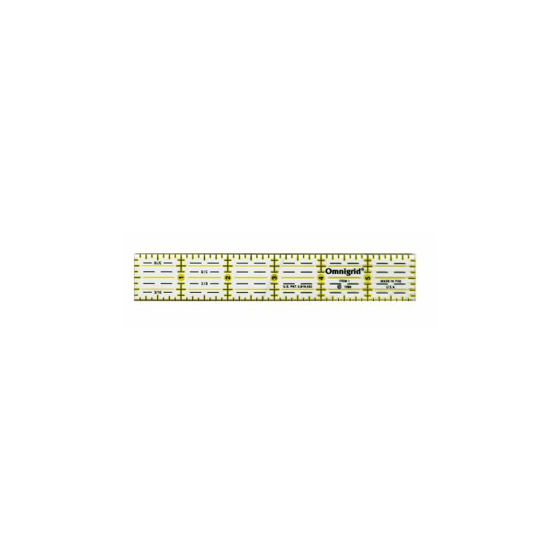 Omnigrid Ruler 1in x 6in