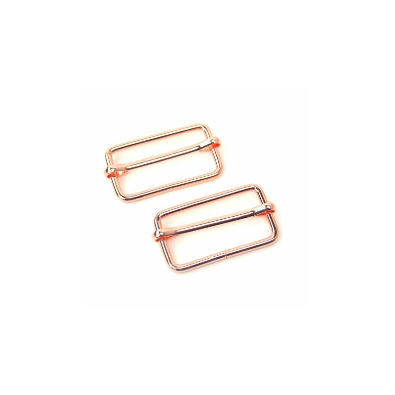Slider Buckles 1 1/2" Rose Gold