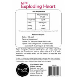 Mini Exploding Heart Quilt Pattern