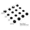 Tool-free Snaps - Set of Four - Black Metal